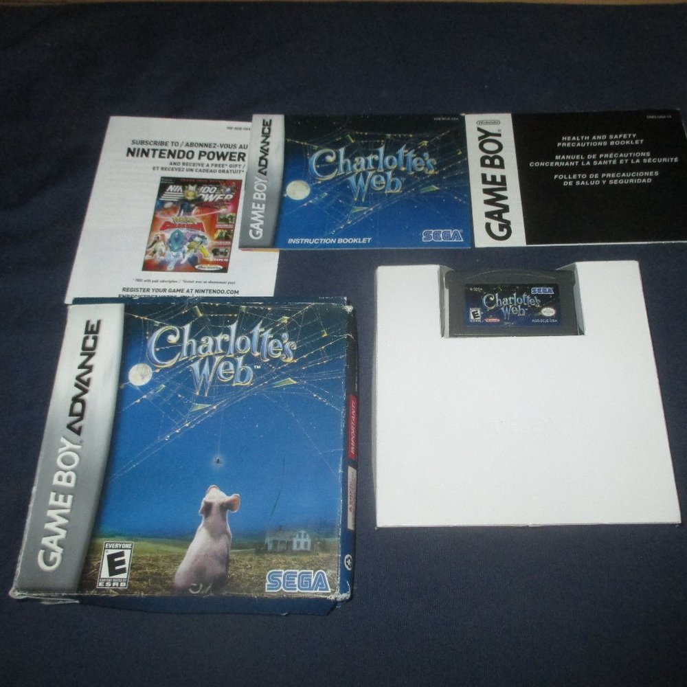 Charlotte's Web (Nintendo Game Boy Advance, 2006) complete